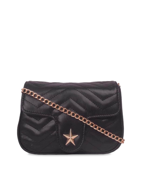 

Bagkok Black Textured Sling Bag