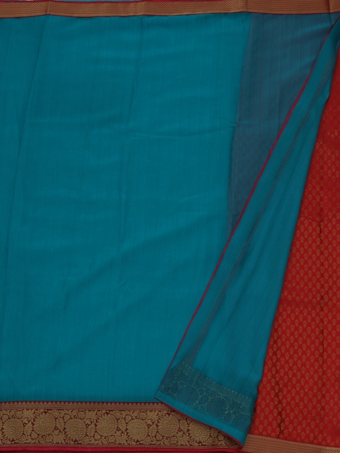

Pothys Blue Woven Design Poly Georgette Saree