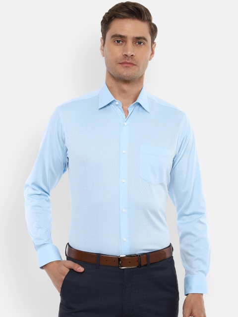 

Van Heusen Men Blue Regular Fit Solid Formal Shirt