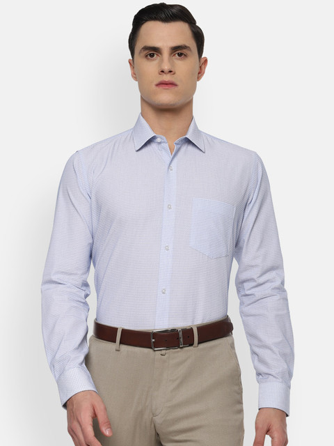 

Van Heusen Men Blue Slim Fit Printed Formal Shirt