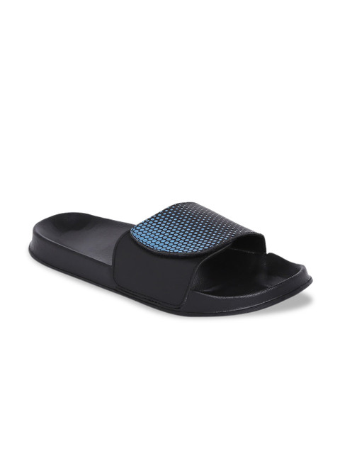 

Bewakoof Men Black Solid Sliders