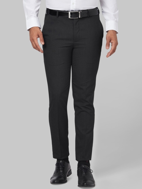 

Park Avenue Men Grey Regular Fit Solid Formal Trousers