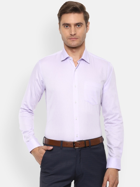 

Van Heusen Men Lavender Slim Fit Solid Formal Shirt