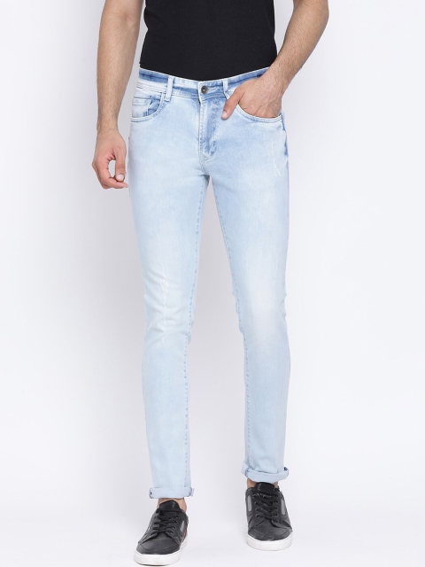 

Richlook Men Blue Slim Fit Mid-Rise Low Distress Jeans
