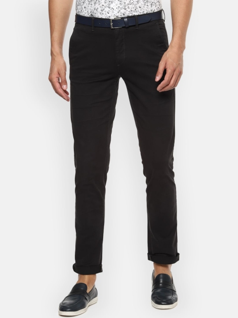 

Van Heusen Sport Men Black Slim Fit Solid Regular Trousers