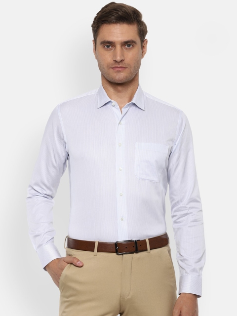 

Van Heusen Men White Slim Fit Printed Formal Shirt