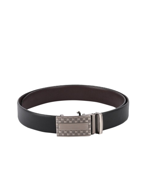 

CRUSSET Men Black Textured Belt