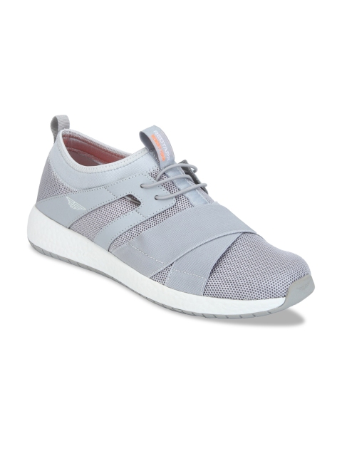 

Red Tape Men Grey Textile Walking Shoes