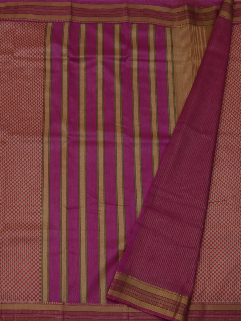 

Pothys Pink Striped Jute Silk Saree