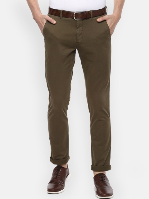 

Van Heusen Sport Men Brown Slim Fit Solid Regular Trousers