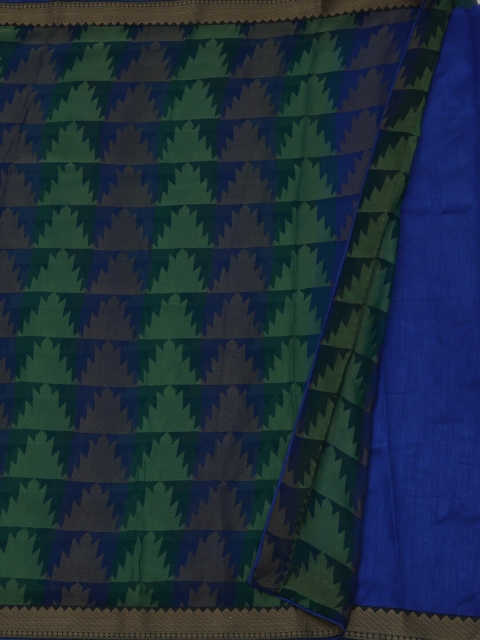 

Pothys Green & Blue Poly Georgette Printed Saree