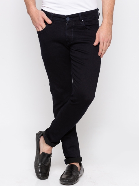 

SPYKAR Men Navy Blue Super Skinny Fit Mid-Rise Clean Look Jeans