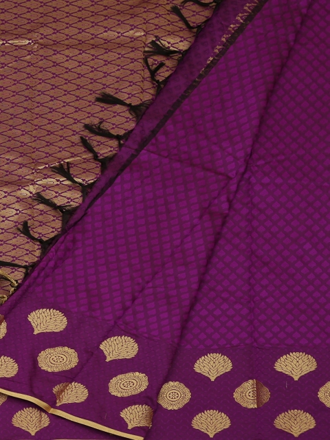 

Pothys Violet & Black Art Silk Woven Design Saree