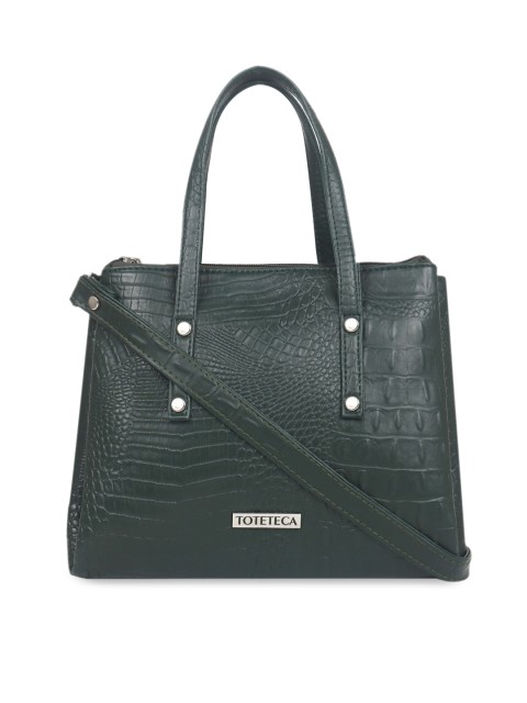 

Toteteca Green Textured Shoulder Bag