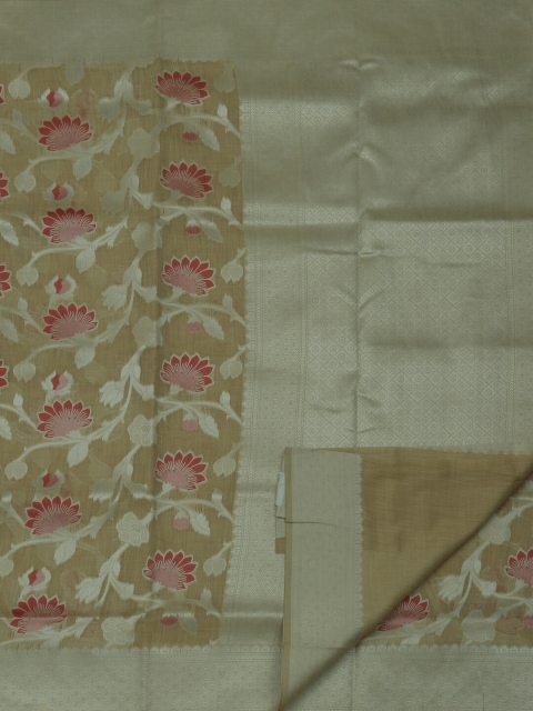 

Pothys Beige Woven Design Art Silk Saree