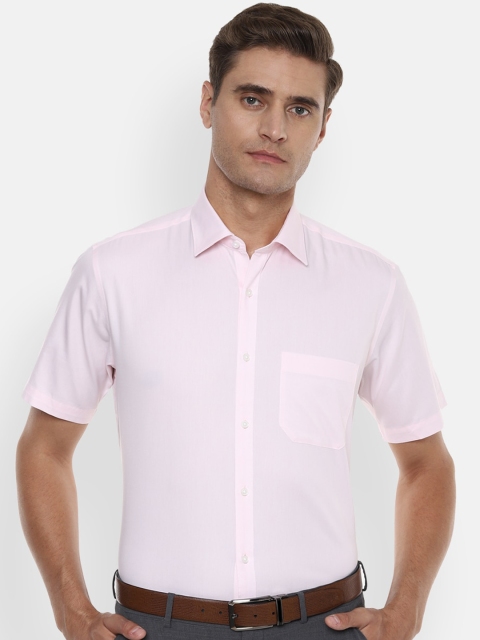 

Van Heusen Men Pink Regular Fit Solid Formal Shirt