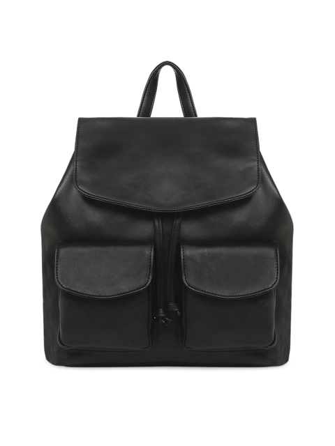 

Toteteca Women Black Solid Small Casual Backpack