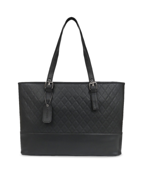 

Toteteca Black Textured Shoulder Bag