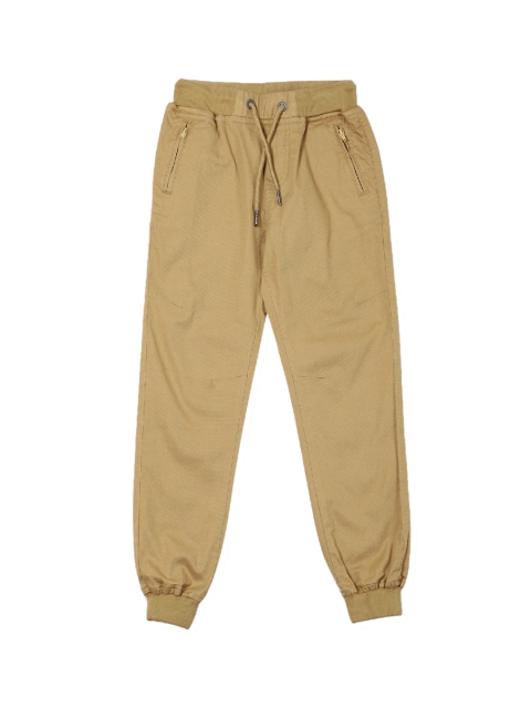 

Cherokee Boys Khaki Regular Fit Solid Joggers