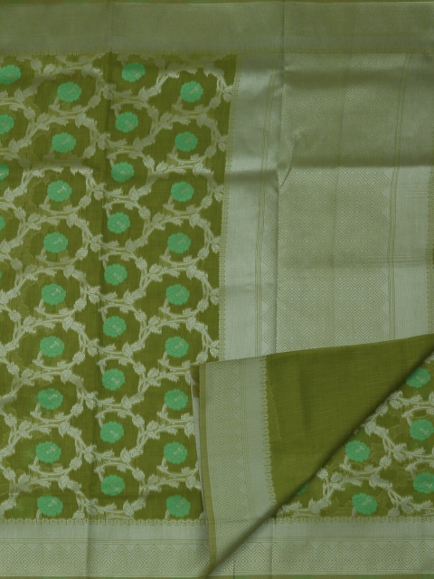 

Pothys Green Woven Design Art Silk Saree
