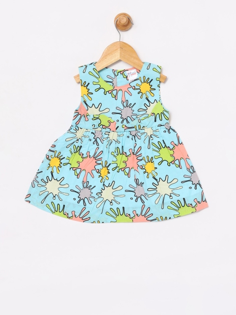 

NAUTI KIDZ Girls Blue Printed A-Line Dress