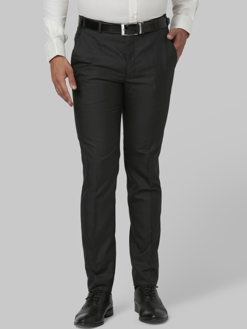 

Park Avenue Men Black Regular Fit Solid Formal Trousers
