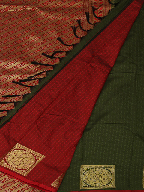 

Pothys Green Woven Design Art Silk Saree
