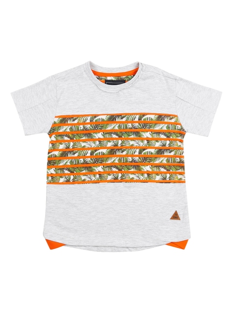 

Cherokee Boys Grey Printed Round Neck T-shirt