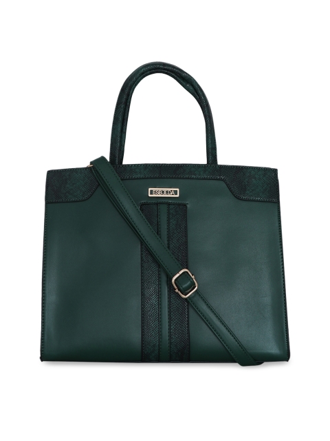 

ESBEDA Green Solid Handheld Bag