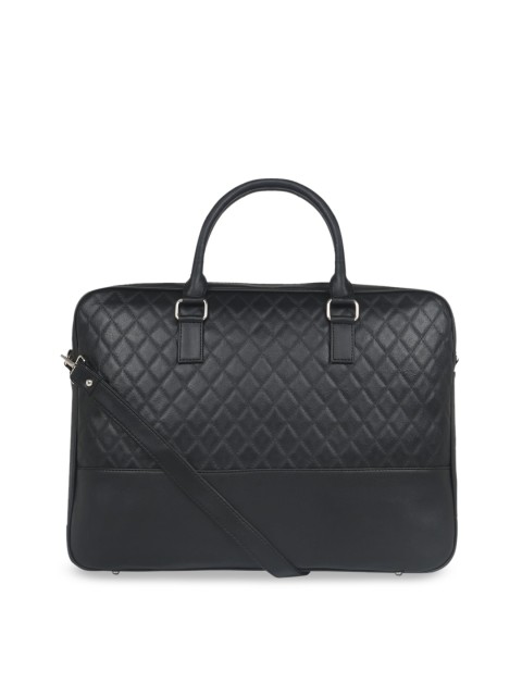 

Toteteca Unisex Black Textured Laptop Bag