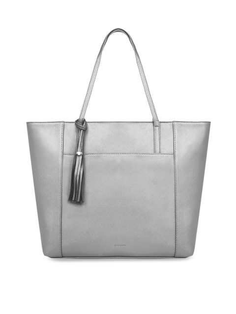 

Toteteca Silver-Toned Solid Shoulder Bag