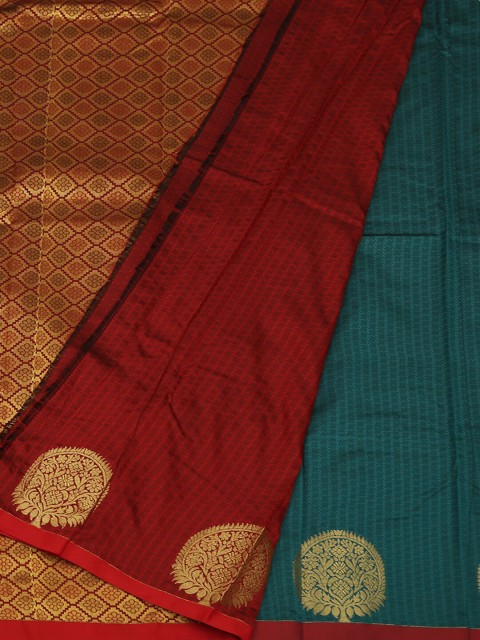 

Pothys Green & Maroon Art Silk Woven Design Saree