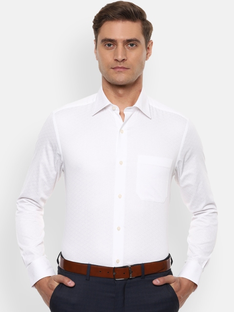

Louis Philippe Men White Regular Fit Solid Formal Shirt