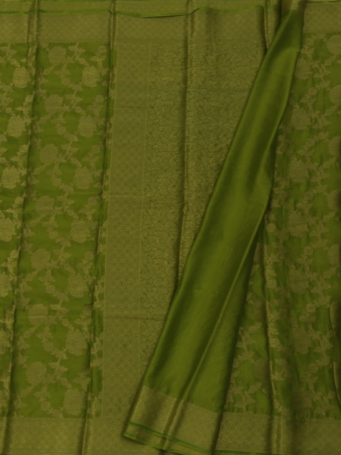 

Pothys Olive Green Woven Design Saree