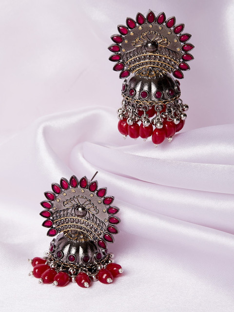 

GloBox By ZeroKaata Silver-Plated Jhumkas