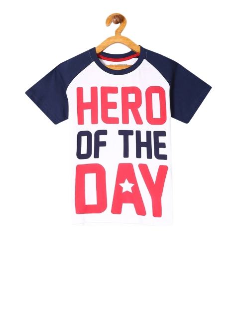 

Cherokee Boys White Printed Round Neck T-shirt