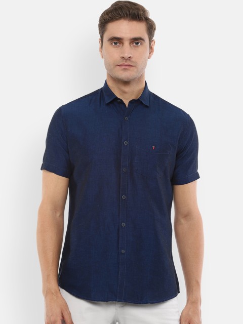 

Louis Philippe Sport Men Navy Blue Slim Fit Casual Shirt