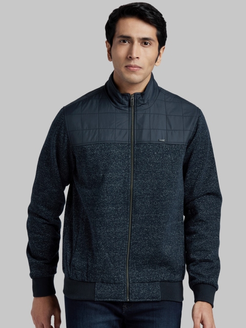 

Parx Men Blue Printed Bomber