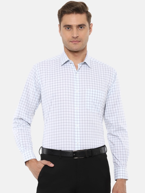 

Van Heusen Men Blue Regular Fit Checked Formal Shirt