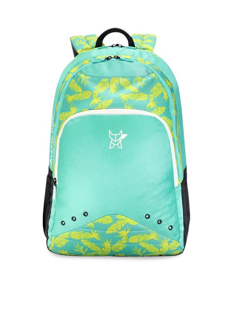 

Arctic Fox Unisex Sea Green & Yellow Graphic Printed Large Backpack