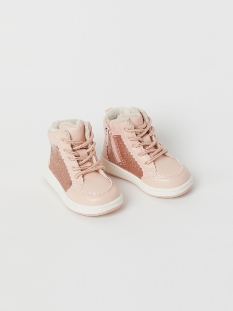 

H&M Kids Pink Pile-Lined Hi-Tops