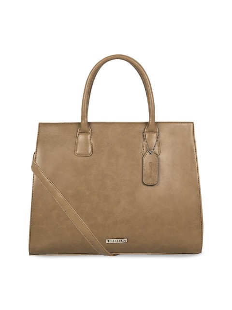

Toteteca Brown Solid Handheld Bag