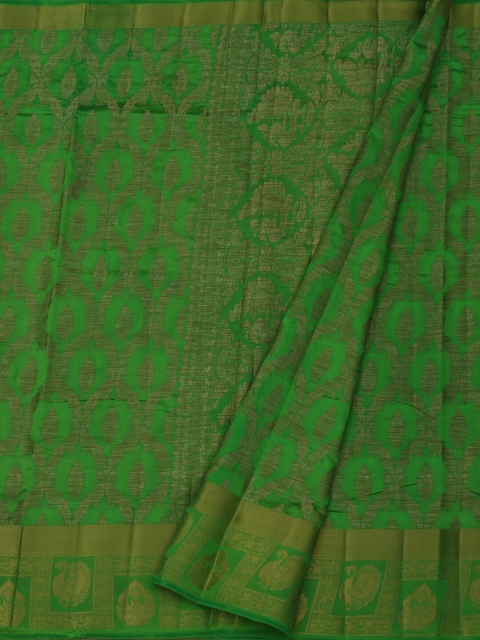 

Pothys Green Woven Design Jute Silk Saree