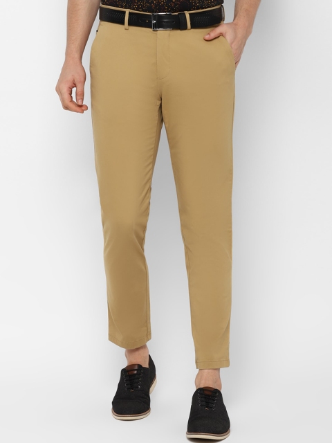 

Allen Solly Men Khaki Slim Fit Solid Regular Trousers