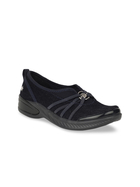 

Naturalizer Women Black Textured Slip-On Sneakers