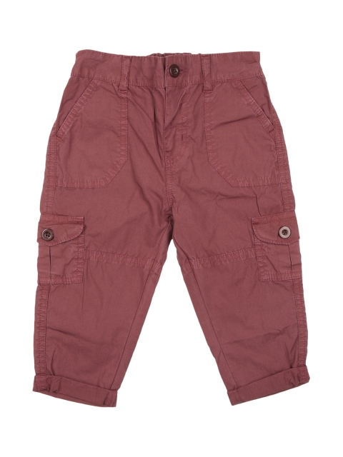 

Donuts Boys Maroon Regular Fit Solid Cargos