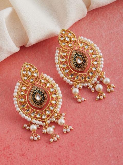 

GloBox By ZeroKaata Blue & Gold-Plated Classic Chandbalis
