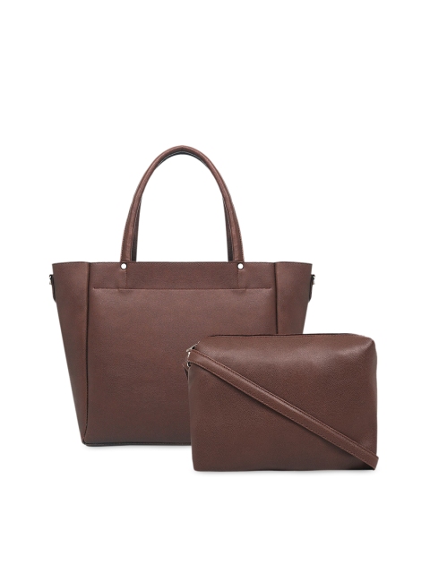 

Toteteca Brown Solid Handheld Bag