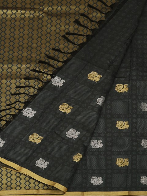 

Pothys Grey Woven Design Art Silk Saree
