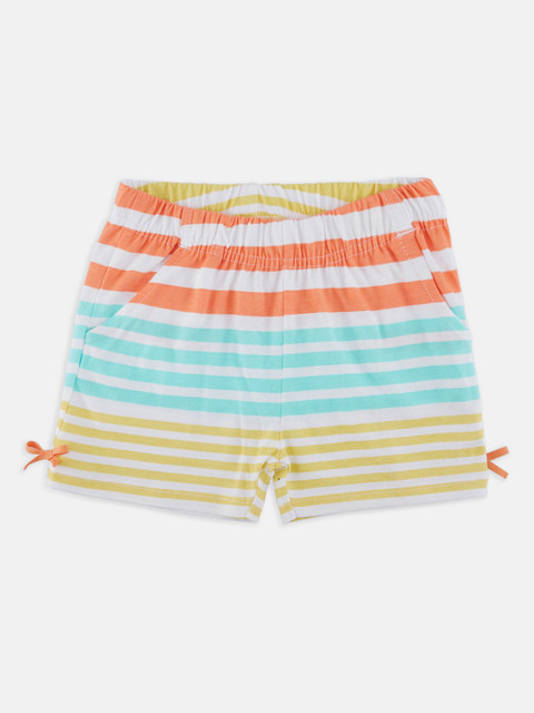 

CHALK by Pantaloons Girls Multicoloured Striped Regular Fit Regular Shorts, Multi